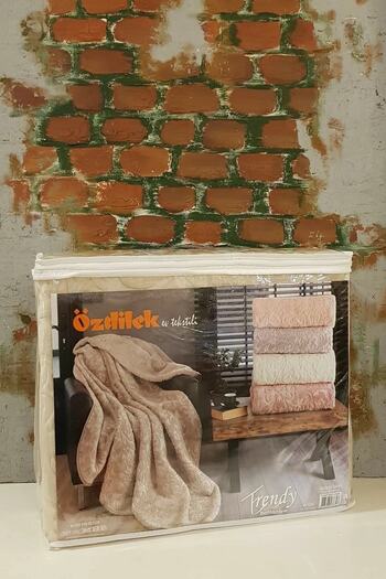Özdilek Trendy Double Blanket Cappucino 220x240 Cm