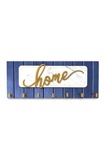 CajuArt Modern Wooden Keychain - Decorative Embossed Home Written