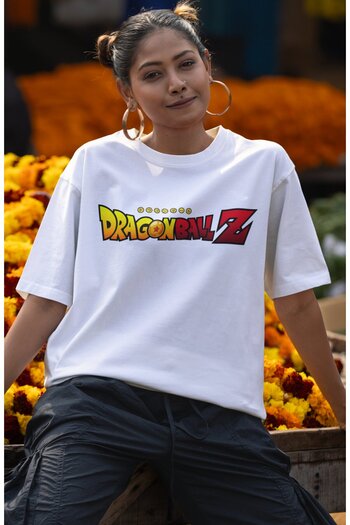 Fuddy Moda Μπλουζάκι Unisex Oversize Dragon Ball Z Anime με στάμπα