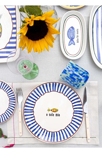 The Mia Fish Servis Tabağı 6lı Set 26 cm