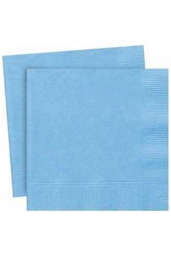 turkuaz parti Double Layer 16 Pieces Blue Paper Napkin