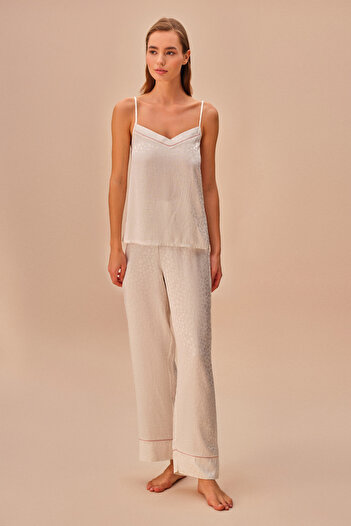 SUWEN Ivory Singlet Pants Set
