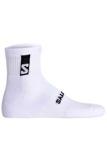 Salomon Packung mit 3 Unisex-Quartersocken – lässige Knöchel, Frottee, Stütz-Zone, Logo