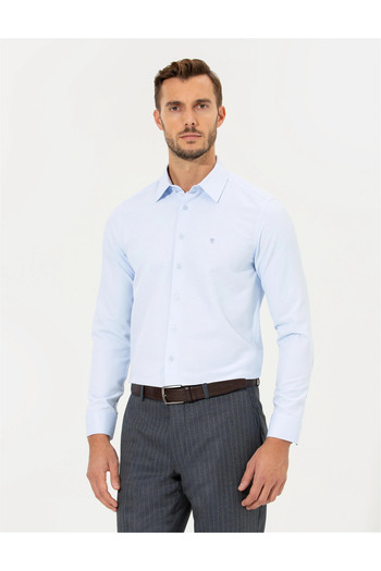 Pierre Cardin Erkek Acik Mavi Gömlek