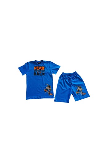 STOPER 103-05-24 Fear of Striking Out Back Printed Men's Shorts Set 5-8 years old