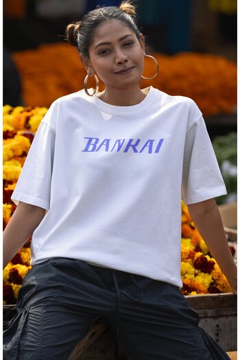 Fuddy Moda Μπλουζάκι Unisex Oversize Bleach Rukia Kuchiki Bankai - Μπλουζάκι Anime με στάμπα στην πλάτη
