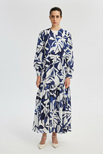 Touché Privé Comfortable Cut Patterned Dress