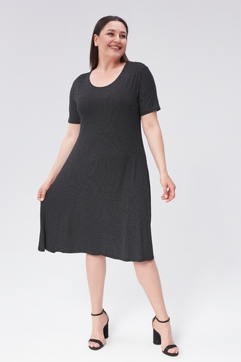 Alesia Floral Patterned Viscose Short Sleeve Dress