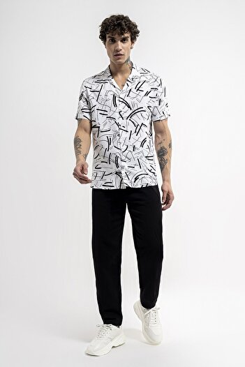 Loft Lf2035557 Men's White Short Sleeve Shirt