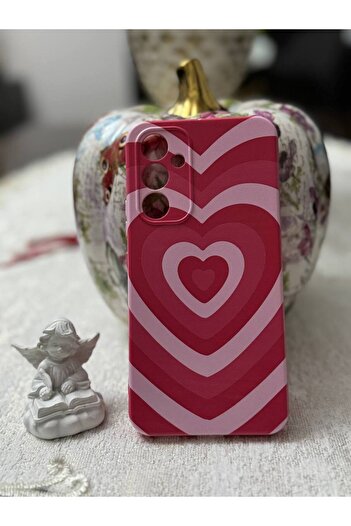 kalimera Samsung A04S Compatible Silicone Launch Pattern Phone Case with Velvet Inside Camera Protection