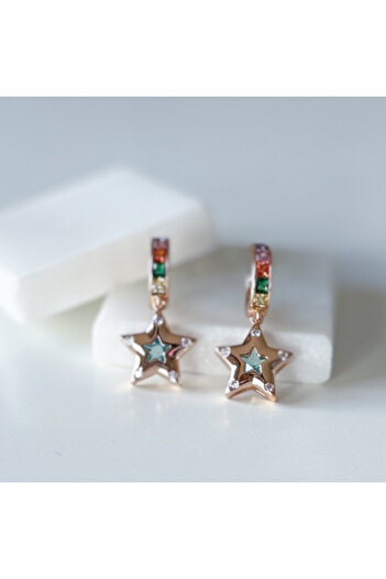 CHARMLUCKY Star earrings with steels