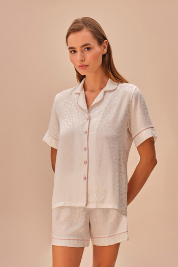 SUWEN Ivory Masculine Shorts Set
