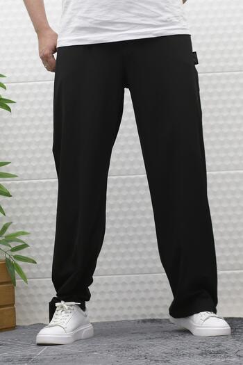 WAFRA Men's Baggy Pants Leg Velcro Parachute Fabric
