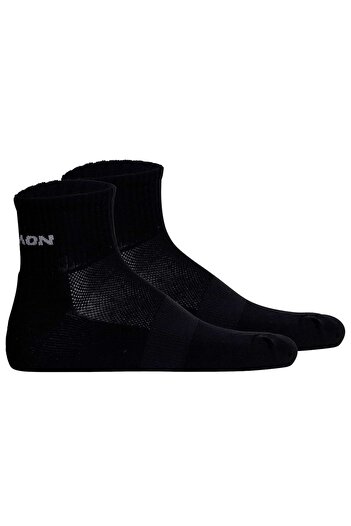 Salomon Unisex Quartersocken, 2er Pack - EVASION ANKLE, Wandersocken, atmungsaktiv