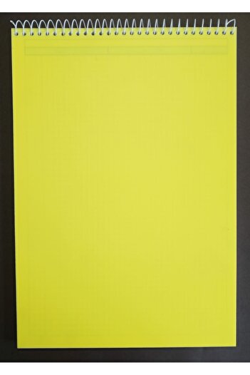 DEFTERSAN 100 Sheets Checkered A4 Memo Pad Plastic Cover