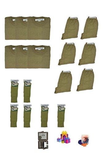 Mrc tactical 6-Piece Military Undershirt Boxer Set - Gift Beginner and Changeable Underwear Summer Winter Set Military Supplies