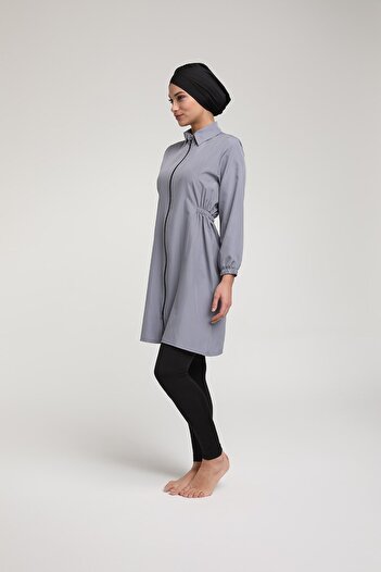 Chelly Women's Lycra Zippered Full Closed Hijab Swimsuit T 3400 - T 3405