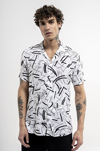 Loft Lf2035557 Men's White Short Sleeve Shirt