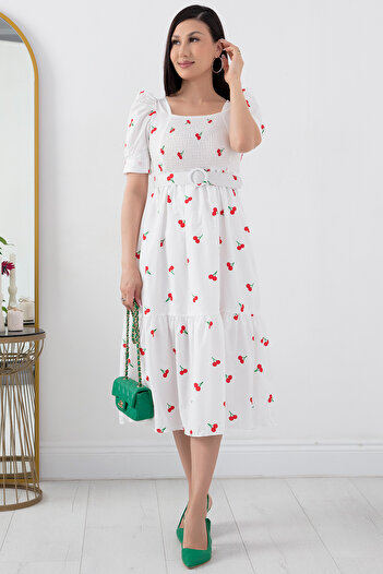 PULLIMM Poplin Elastic Dress - GRS3007