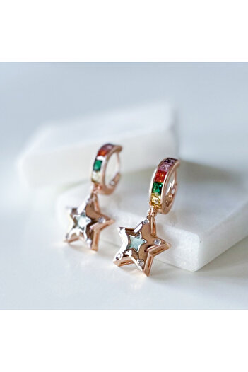 CHARMLUCKY Star earrings with steels