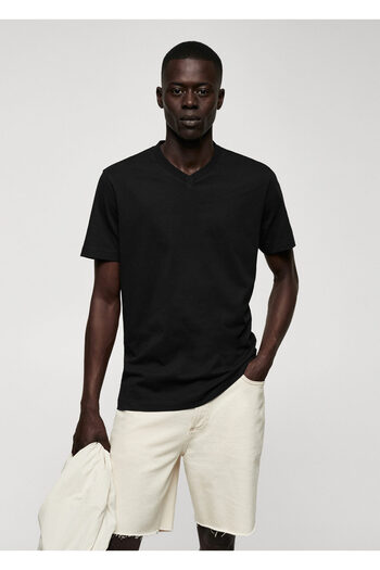 MANGO Man Men's Black T-Shirt57010794
