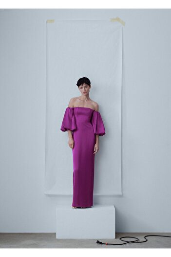 MANGO Purple Women's Dress47036714