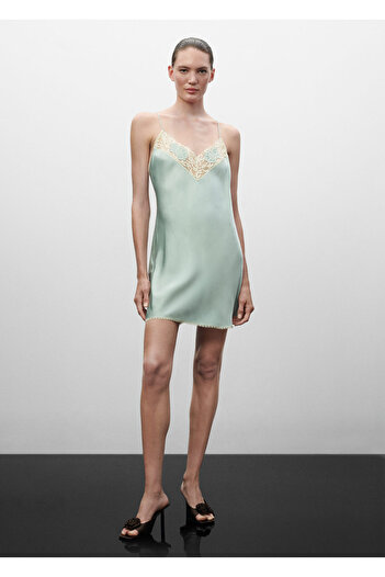 MANGO Woman Mint Green Women's Dress57029116