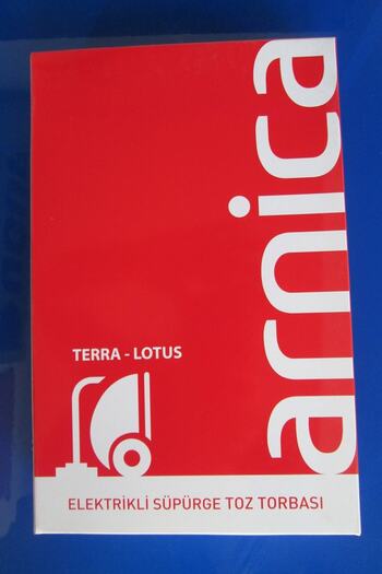 Arnica Συμβατές με Terra -lotus 5 Συσκευασίες % Γνήσιες σακούλες σκόνης ηλεκτρικής σκούπας
