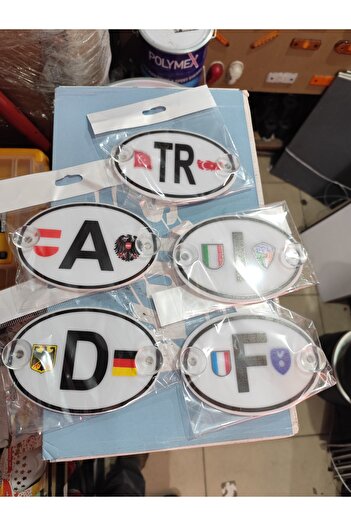 Akyol Set de 5 litere cu ventuze - TR A D I F