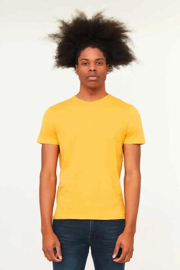 Cazador B.Neck K.Sleeve Basic Men's T-shirt 4618 Mustard