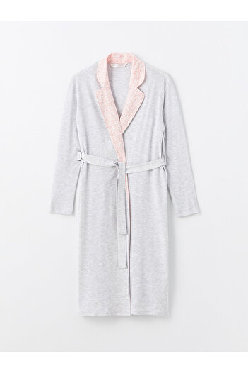 LC Waikiki Women's Shawl Collar Long Sleeve Dressing Gown