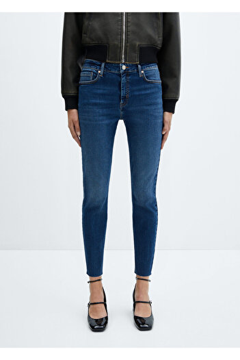 MANGO Dark Denim Women's Jeans -57040313