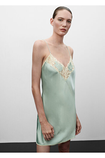 MANGO Woman Mint Green Women's Dress57029116