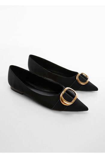 MANGO Black Women's Flat Shoes47022507
