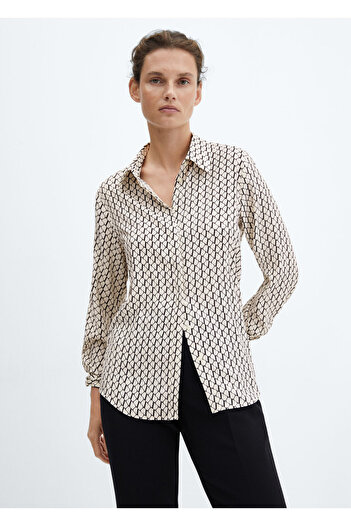 MANGO Dark Gray Women's Shirt57029404