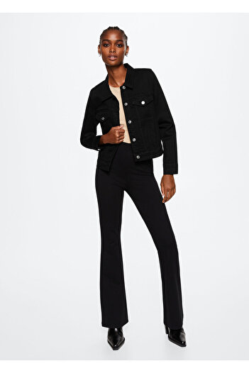 MANGO Black Denim Women's Jacket47120320
