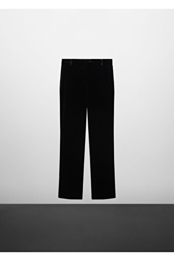 MANGO Woman Siyah Kadın Pantolon 57089120