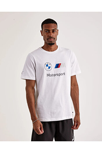 Puma Bmw Mms Essential Men's White Daily Style T-Shirt