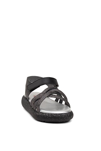 Minican ŞA F 006 Fillet Girl's Flat Sandal Black