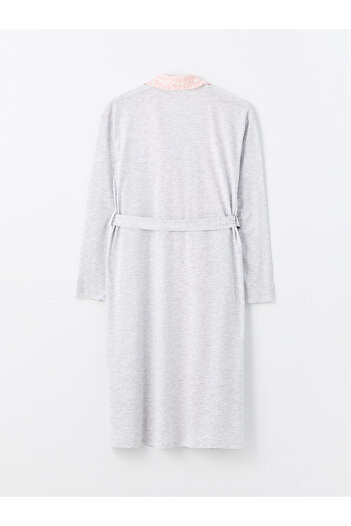 LC Waikiki Women's Shawl Collar Long Sleeve Dressing Gown