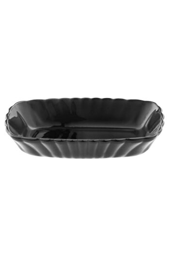 Paşabahçe 53392 Mezze Black Snack Plate - Breakfast Plate, 18cm
