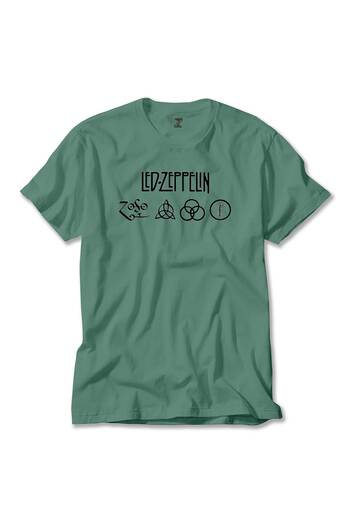 Z zepplin Led Zeppelin Zoso Green T-shirt