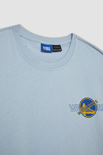 DeFacto Μπλουζάκι NBA Boxy Fit Golden State Warriors - Λαιμόκοψη, κοντό μανίκι Y3000az24smbe771
