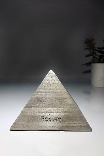 RocArt Home Βετονική Πυραμίδα Τηλέφωνο Tablet Θήκη Γκρι