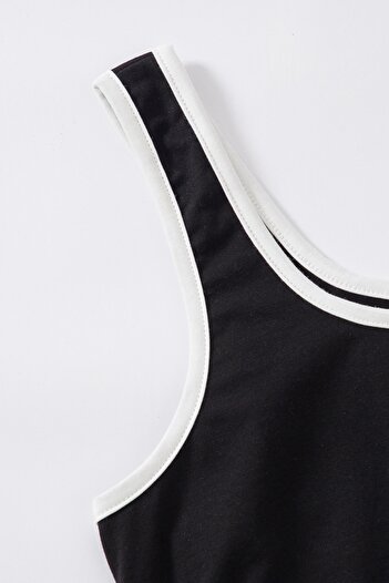 Imoda Kadın Siyah Askılı Pamuklu Pijama Takımı