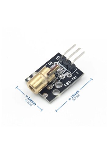 Alkatronik Ky-008 Nokta Lazer Diyot Modül 3v 5v 650nm Kırmızı Pointer Lazer