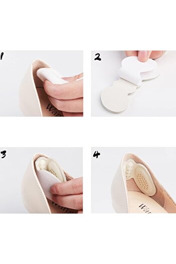 Wanderlust 6mm 1 Pair Heeled Shoes - Anti-Heel Knock and Grip Lined Self-Adhesive Sole