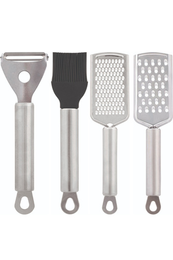 Comprox 12 Pieces Kitchen Set hand Grater Beater Peeler Corkscrew Mixer Garlic Mixer Pizza Cutter