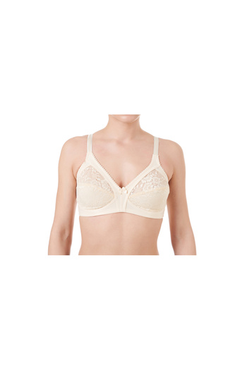 Deborah Non-wired Gathering Lace Bra Skin 6430
