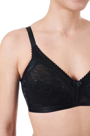 Deborah Non-wired Recovery Lace Bra Black 6430